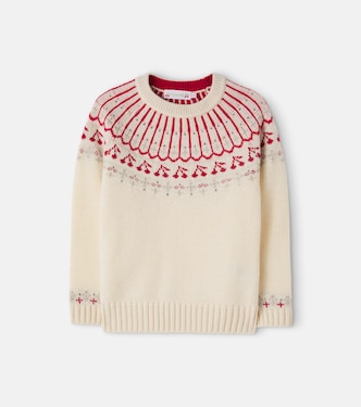 Malena embellished wool-blend sweater | Bonpoint