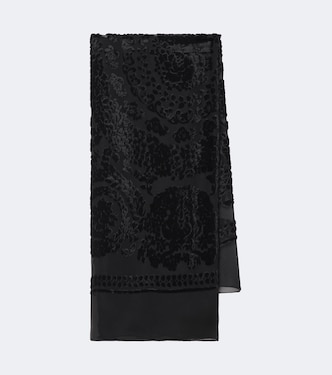 Mitaf floral velvet devoré scarf | The Row