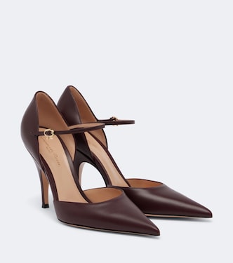 Sofia D'Orsay leather pumps | Gianvito Rossi