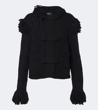 Fringed wool cardigan | Polo Ralph Lauren