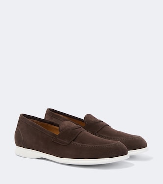 Suede penny loafers | Kiton