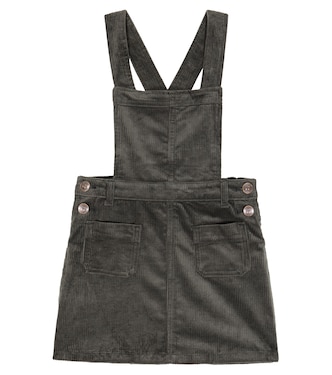 Blanche corduroy dungaree dress | Bonpoint