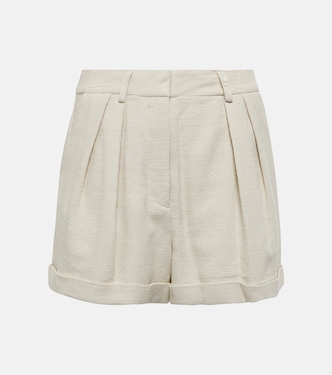 Shorts Luisa de mezcla de algodón de tiro alto | Staud