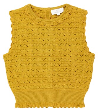 Amy cotton-blend sweater vest | C'era Una Volta