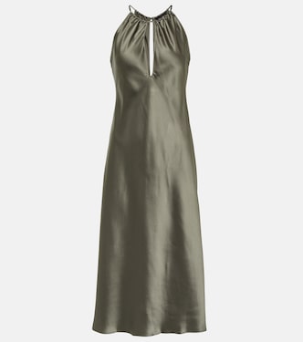Eglantine halterneck silk midi dress | Nili Lotan