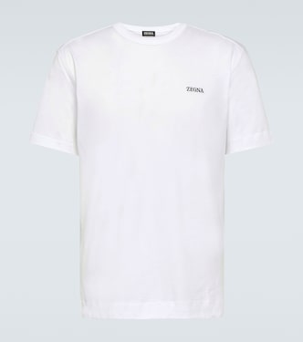 Camiseta de jersey de algodón con logo | Zegna