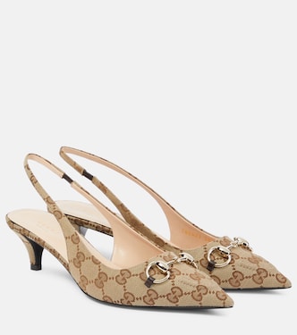 Horsebit GG slingback pumps | Gucci