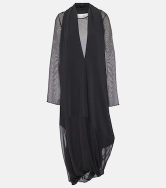 Vestido midi drapeado | MM6 Maison Margiela