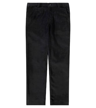 Elio cotton velvet straight pants | La Coqueta
