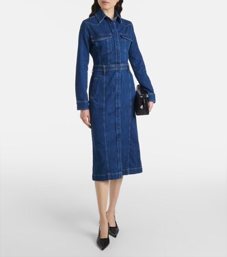 7 for all mankind denim shirt dress Solitary Star / L / 7N107E34