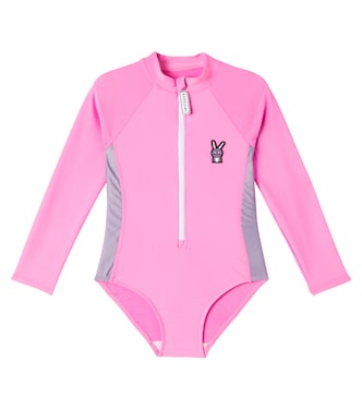Hop The Bunny rashguard swimsuit | Roarsome
