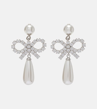Faux pearl drop earrings | Self-Portrait