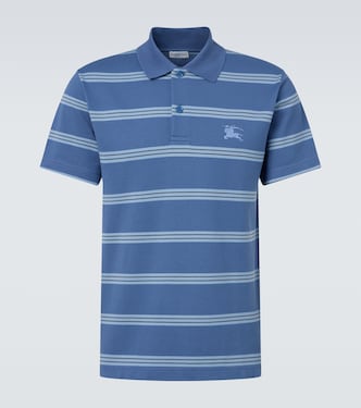 Polo EKD in piqué di cotone a righe | Burberry