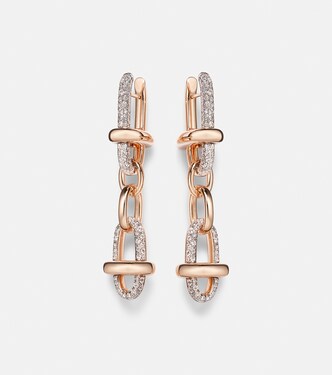 Iconica 18kt gold (750/1000) drop earrings with diamonds | Pomellato