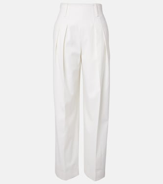 Pantalones anchos en mezcla de lana | Victoria Beckham