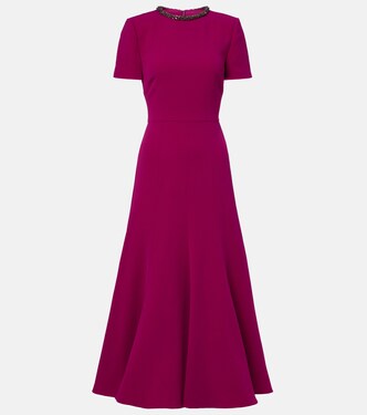 Embellished cady midi dress | Roland Mouret