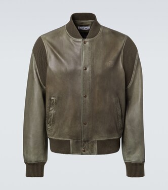Leather bomber jacket | Loewe