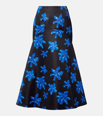 Tamilla floral midi skirt | Emilia Wickstead