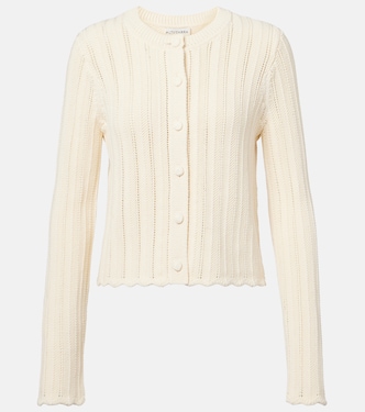 Mariette scalloped pointelle cotton cardigan | Altuzarra