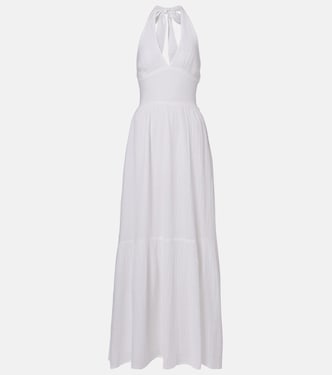 Shay halterneck cotton maxi dress | Melissa Odabash