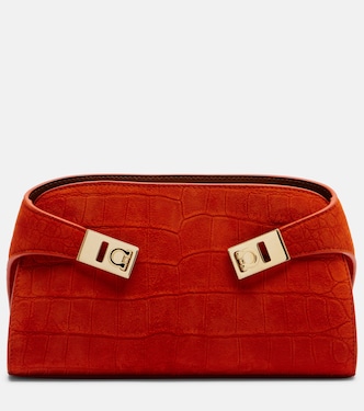 Sac à bandoulière Hug Mini en daim | Ferragamo