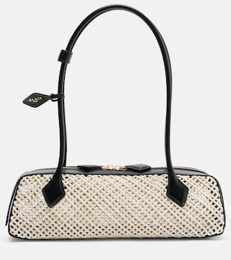 Le Teckel Medium woven shoulder bag | Alaïa