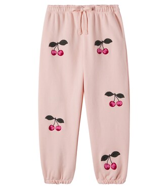 Lou embroidered cotton-blend jersey sweatpants | Konges Sløjd