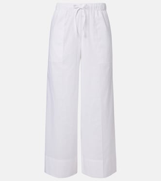 Weite Hose aus Baumwolle und Leinen | Toteme