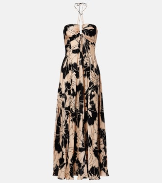 Carla floral halterneck maxi dress | Poupette St Barth