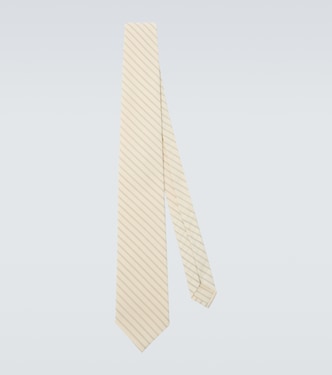 Striped wool tie | Auralee