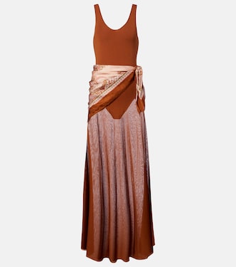 Aster silk-trimmed maxi dress | Zimmermann