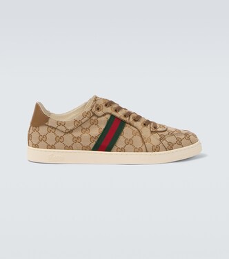 Stretch GG canvas low-top sneakers | Gucci