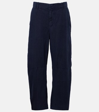 Taylor linen wide-leg pants  | Velvet