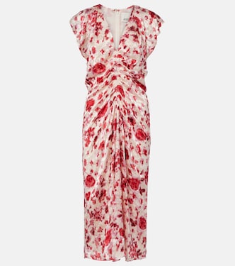 Vestido midi Lindsay de jacquard floral | Isabel Marant