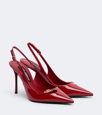 DG patent leather slingback pumps | Dolce&Gabbana