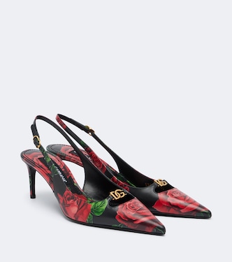 Slingback-Pumps DG aus Leder | Dolce&Gabbana