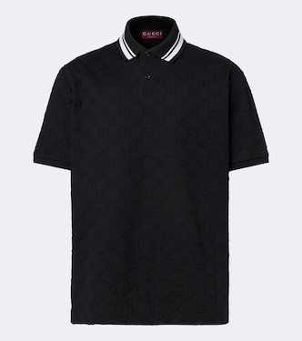 GG cotton-blend piqué polo shirt | Gucci