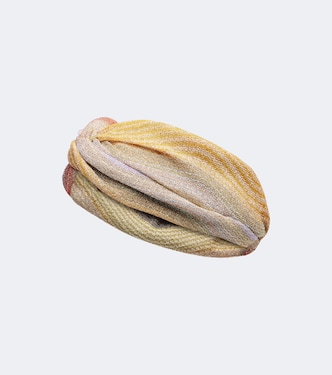 Striped lamé headband | Missoni