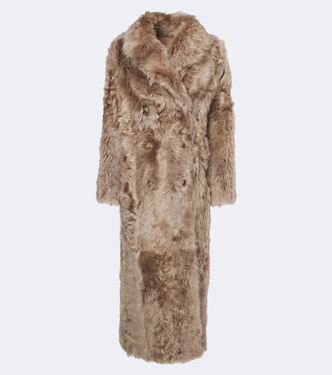 Reversible shearling and leather coat | Yves Salomon