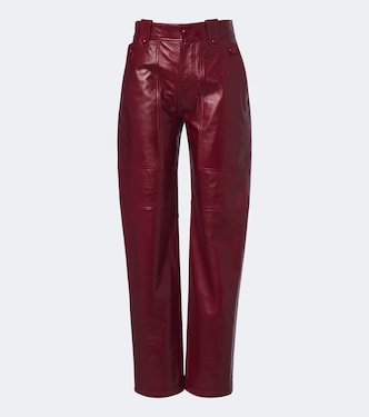Valka leather straight pants | Isabel Marant