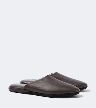 Slippers de piel | Charvet