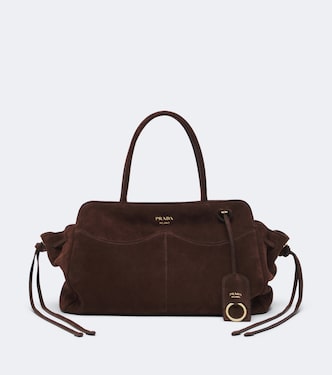Prada Allusion Large suede tote bag | Prada