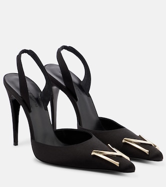 Logo slingback pumps | Magda Butrym