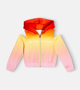 Logo ombré cotton jersey hoodie | Givenchy Kids