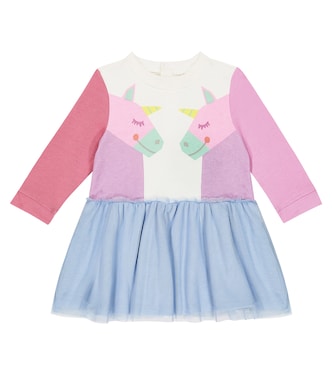 Baby printed cotton jersey dress | Stella McCartney Kids