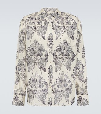 Silk and cotton shirt | Commas