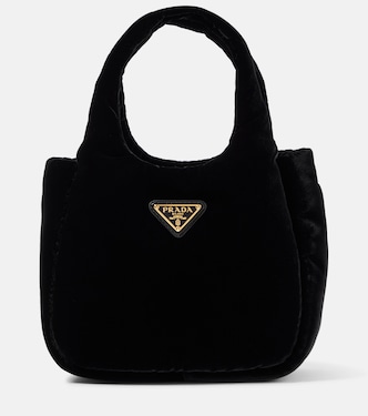 Mini padded velvet tote bag  | Prada