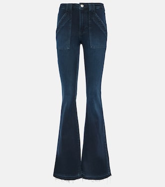 High-Rise Flared Jeans Le High Flare Trapunto | Frame