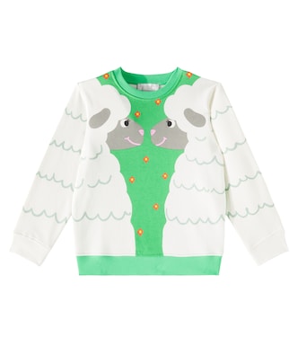 Printed cotton jersey sweatshirt | Stella McCartney Kids