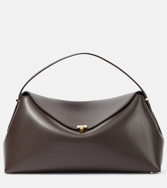 T-Lock leather tote bag | Toteme